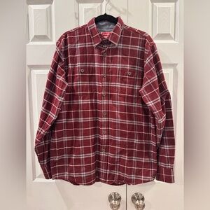 Men’s Wrangler Plaid Button-Up Shirt